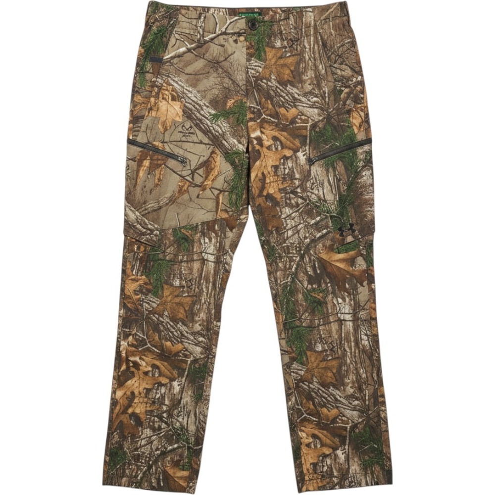 Under Armour Storm Hunting Pants Mens 34x32 Realtree Camo Cargo Tactical Utility